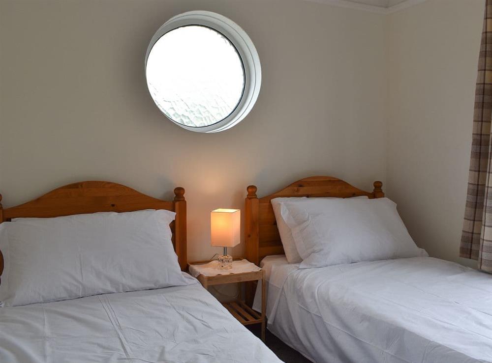 Twin bedroom at Bosuns Retreat in Mudeford, near Christchurch, Dorset