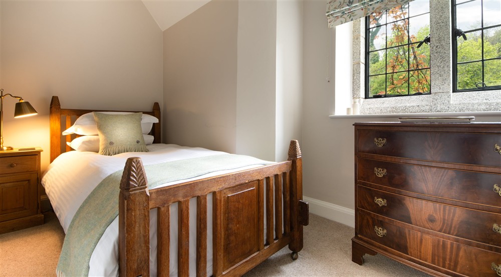A single bedroom at Bosveal in Falmouth, Cornwall