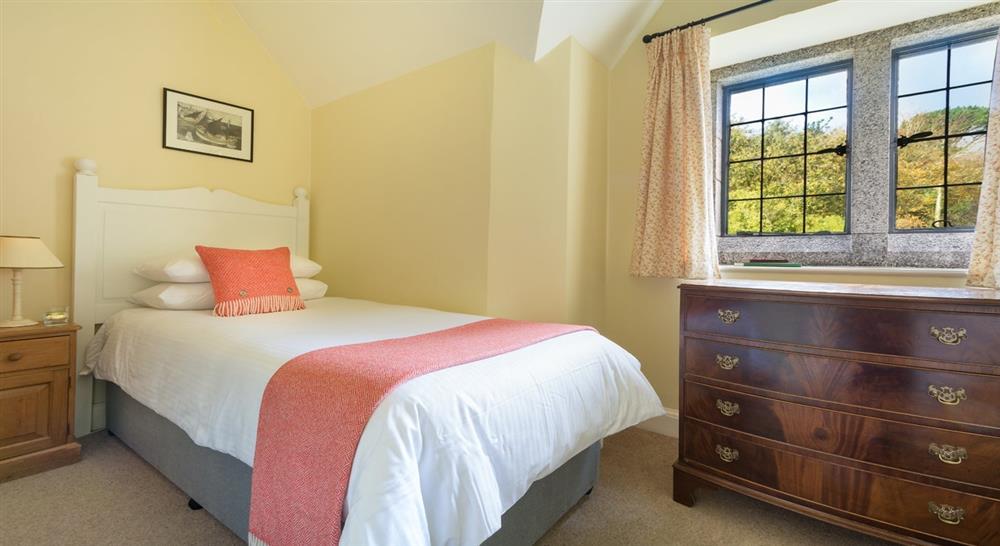 The single bedroom at Bosveal in Falmouth, Cornwall