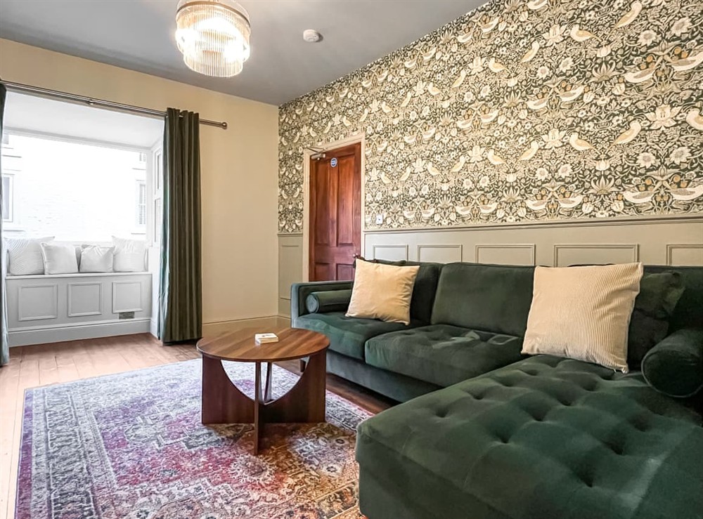 Living area at Botany Bay House in Whitby, North Yorkshire