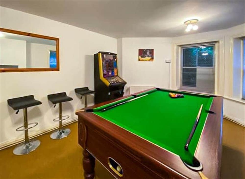 Games room at Bournemouth Retreat in Bournemouth, Dorset