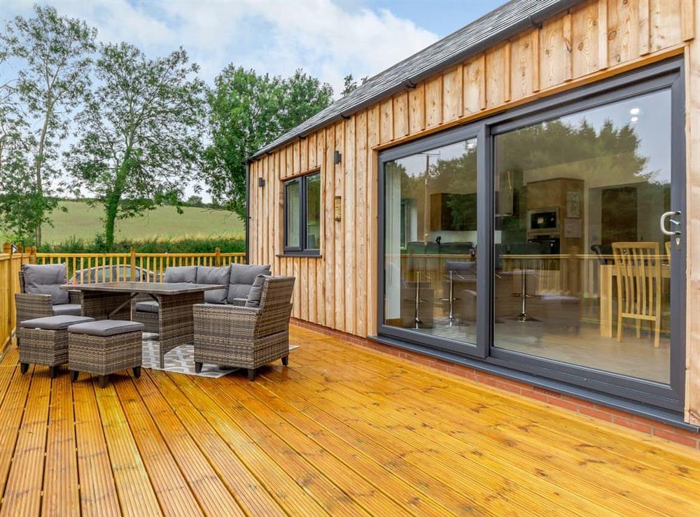 Decking at Bournes Homestead in Hagworthingham, Lincolnshire
