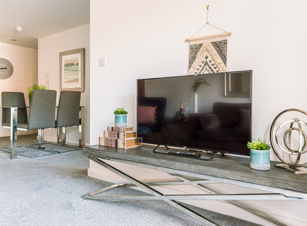 Living area at Boutique Apartment in York, North Yorkshire