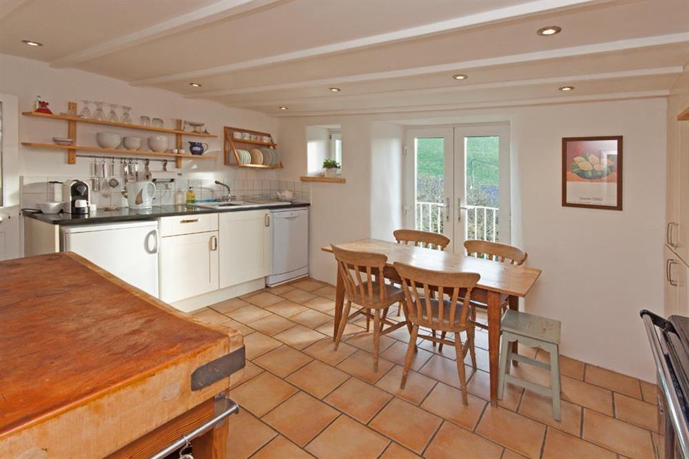 Cosy kitchen/dining room at Bow Cottage in , East Portlem'th, Salcombe