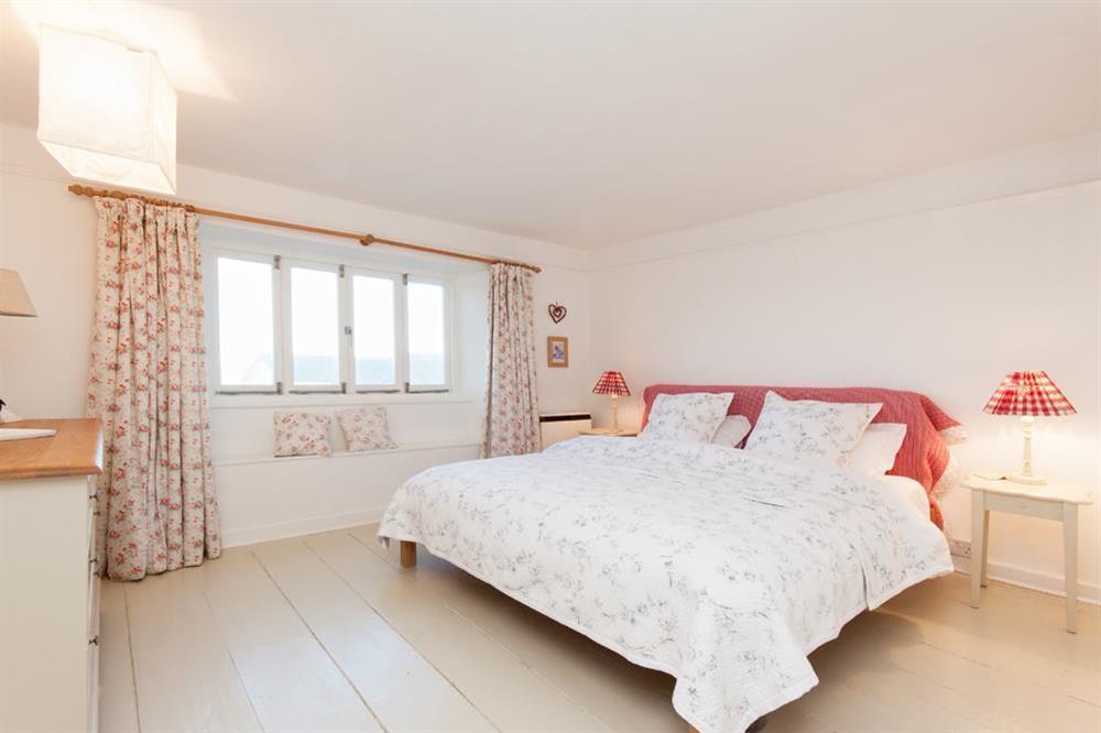 Master bedroom with super-King size bed at Bow Cottage in , East Portlem'th, Salcombe