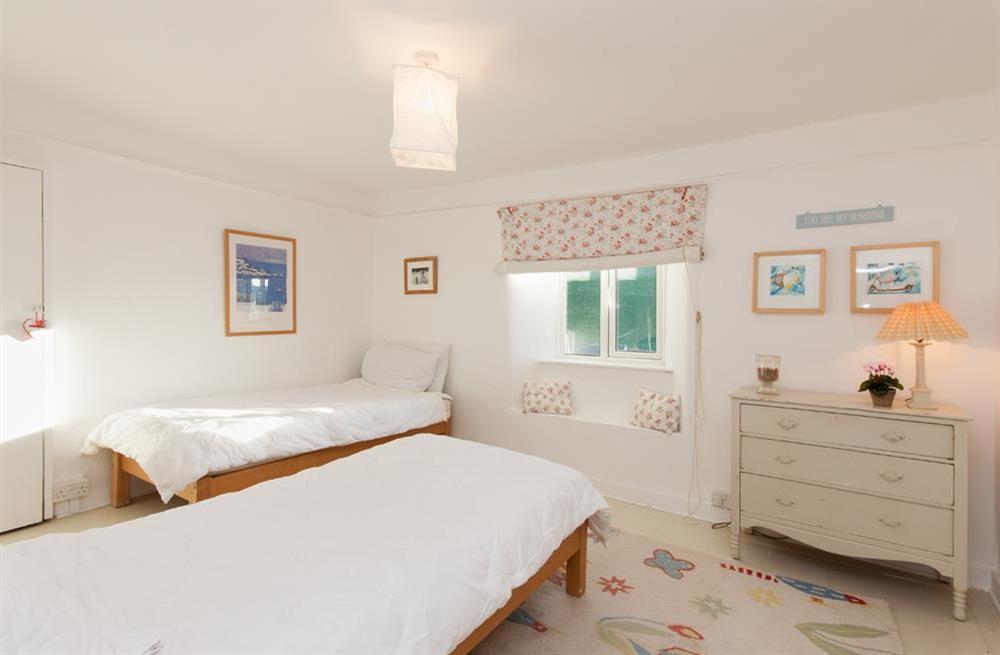 Twin bedroom at Bow Cottage in , East Portlem'th, Salcombe