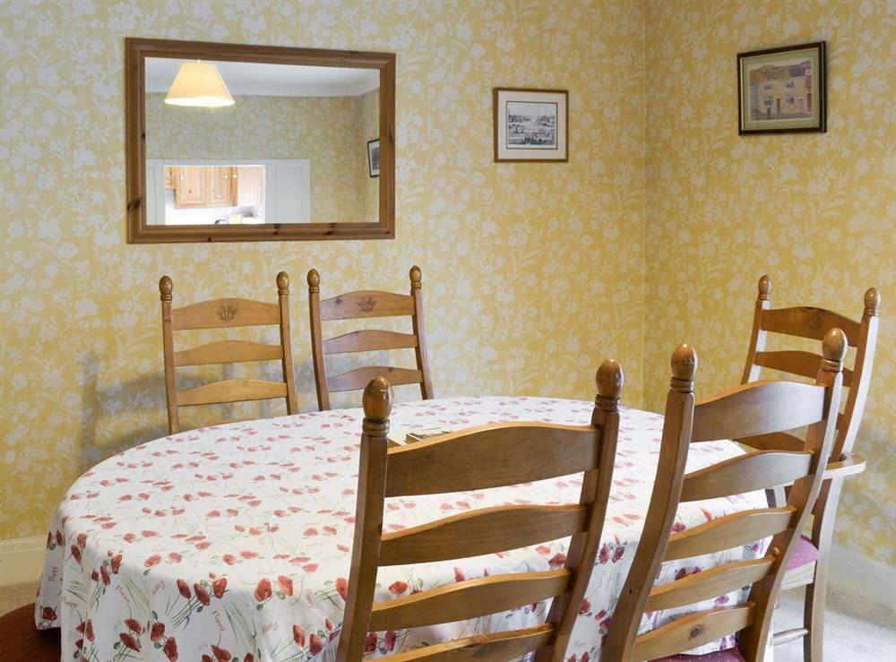Useful dining room at Bow Cottage in Pickering, North Yorkshire