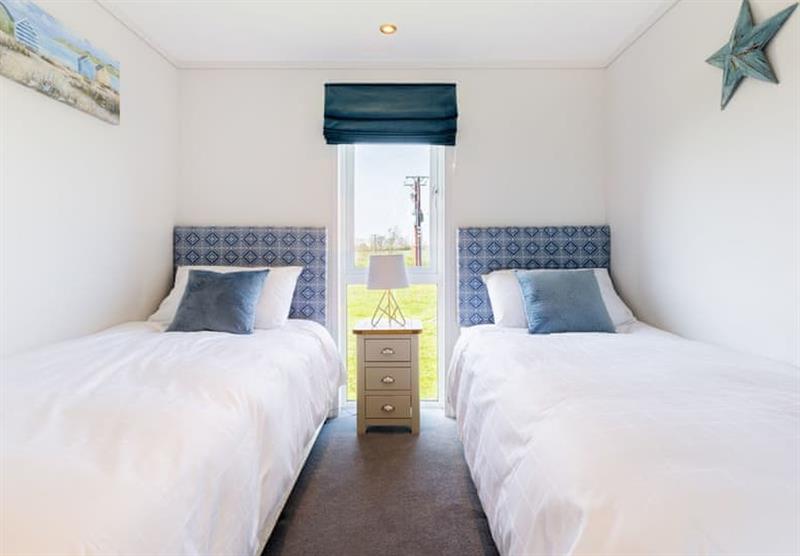 Double bedroom in the Walnut at Bowbrook Lodges in Pershore, Worcestershire