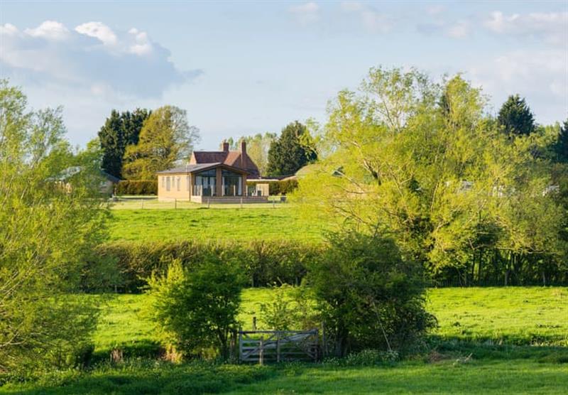 The rural setting at Bowbrook Lodges in Pershore, Worcestershire