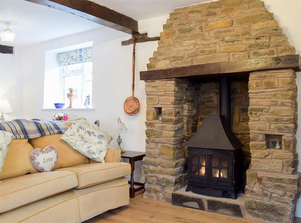 Living room at Bower Cottage in Orleton, near Ludlow, Herefordshire