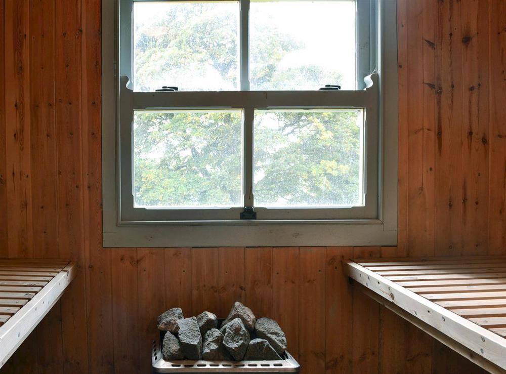 Welcoming sauna at Durham Cottage, 