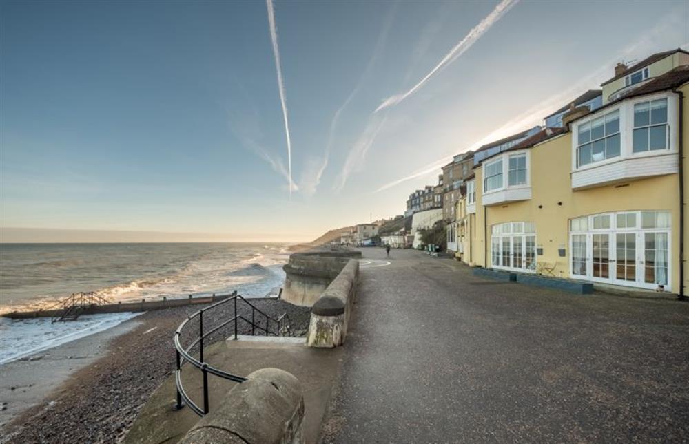 Boycott House: A view of the house from the sea front at Boycott House, Cromer