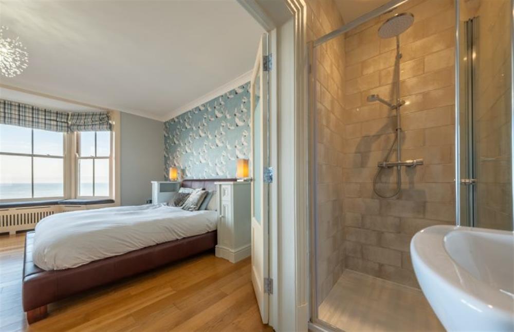 First floor: En-suite shower room to master bedroom at Boycott House, Cromer