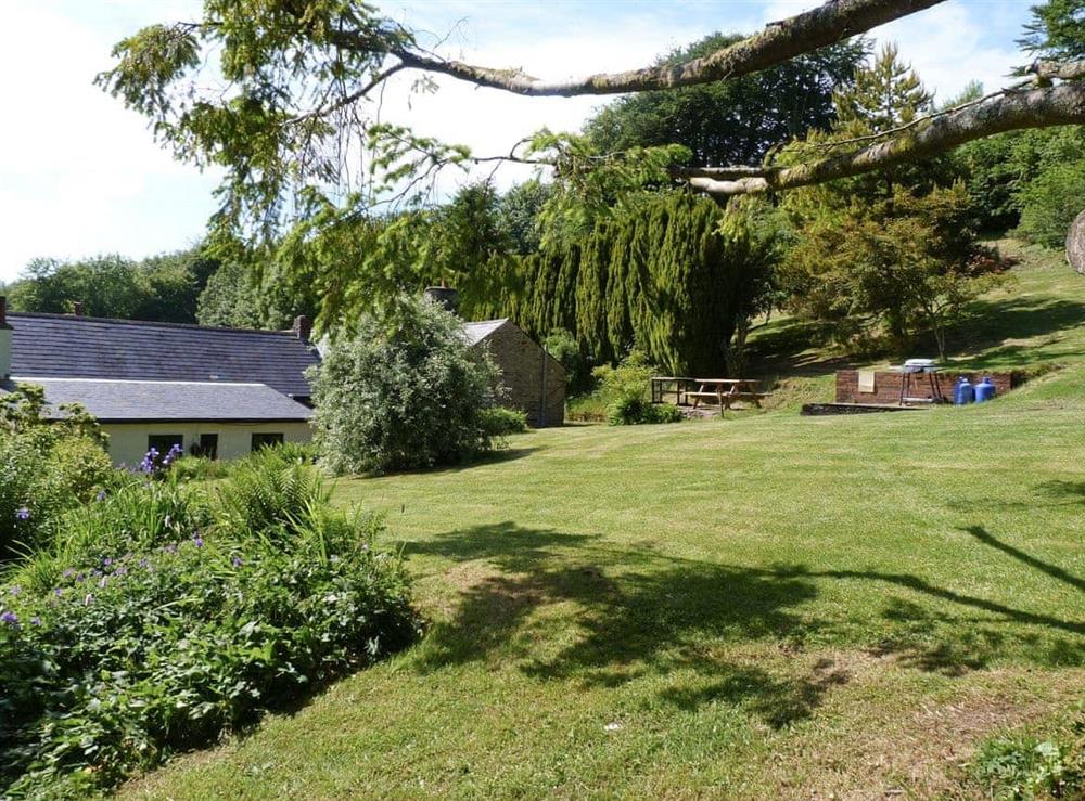 Garden at Bracken Cottage in Wheddon Cross, Exmoor, Somerset
