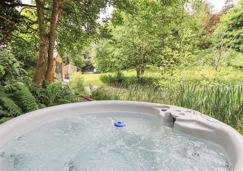 Relax in the hot tub at Bracken Ground, Coniston