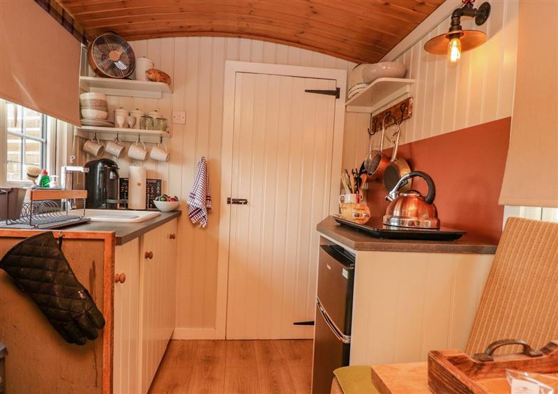 Kitchen at Bracken Hut at Copy House Hideaway, Earby