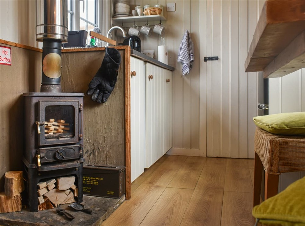 Living area at Bracken Hut at Copy House Hideaway in Earby, Lancashire