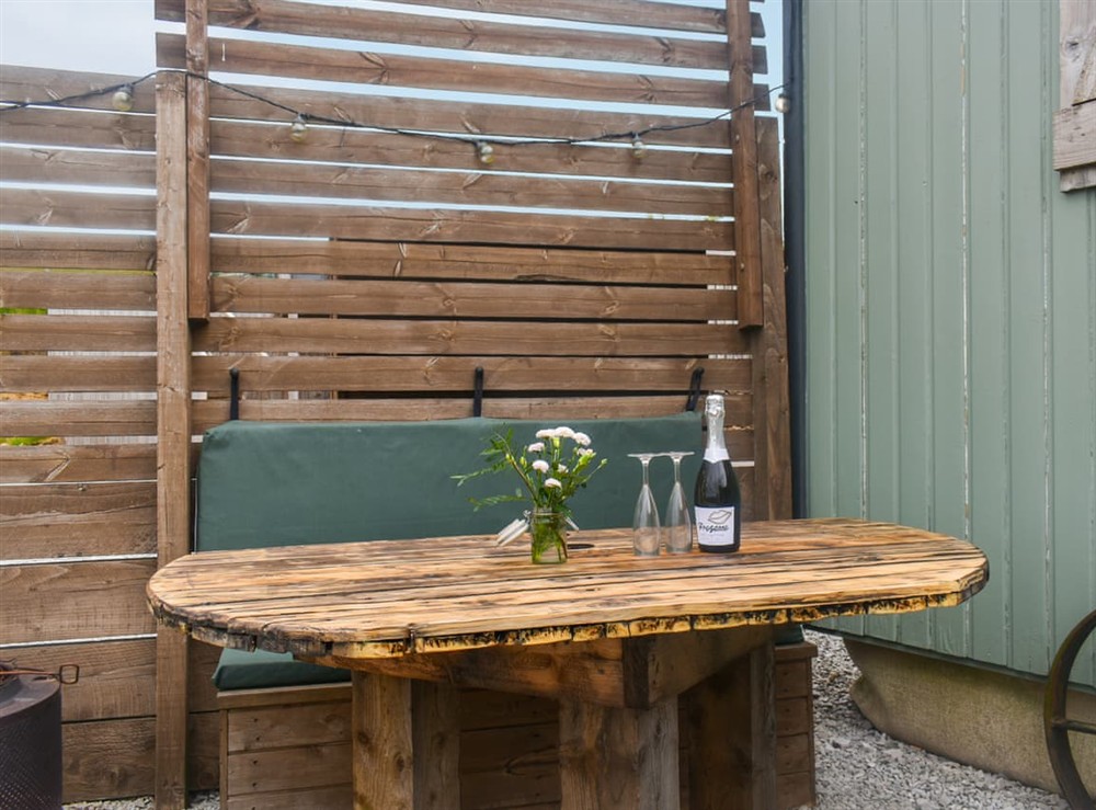 Sitting-out-area (photo 3) at Bracken Hut at Copy House Hideaway in Earby, Lancashire