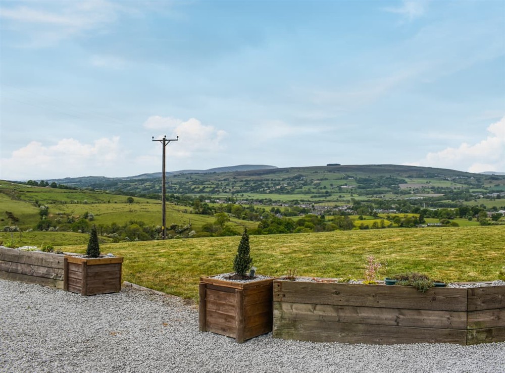 View at Bracken Hut at Copy House Hideaway in Earby, Lancashire