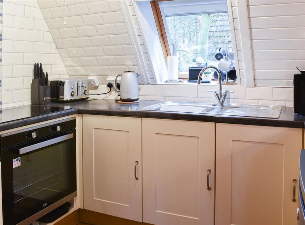 Well-equipped kitchen at Bracken Lodge in Weybourne, near Sheringham, Norfolk