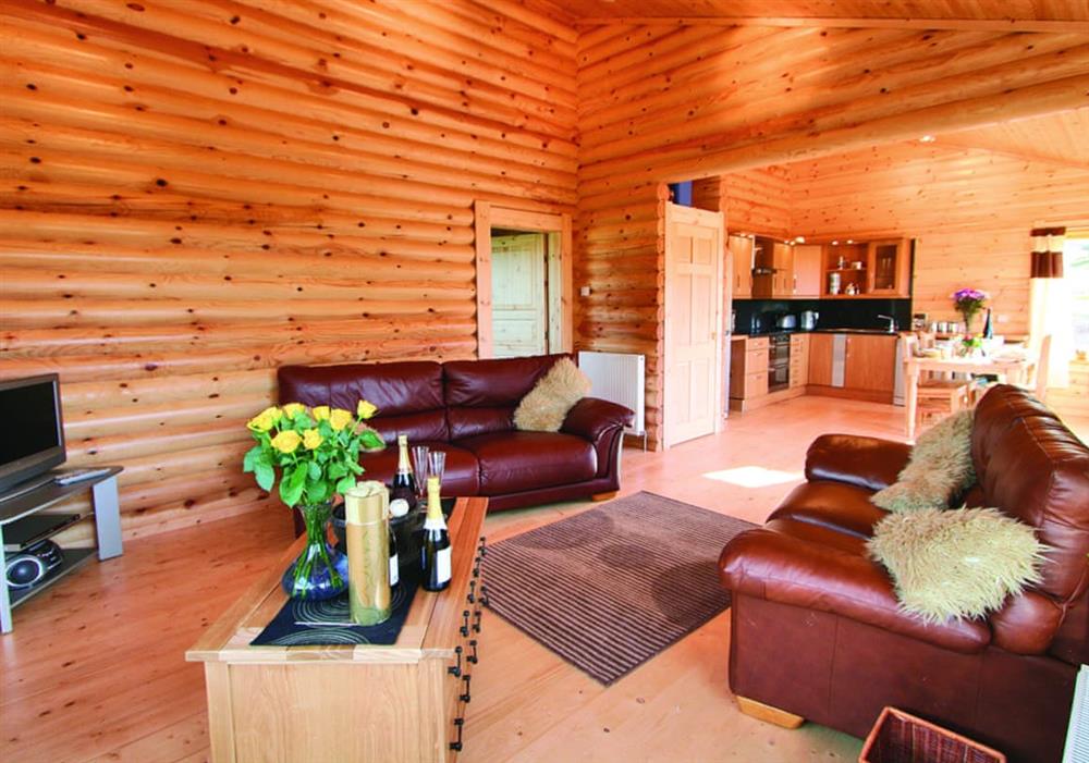 Bracken Log Cabin sitting/dining room at Bracken Log Cabin in Perth, Perthshire