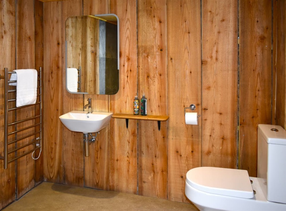 Bathroom at Bracken Yurt in Beaminster, Dorset