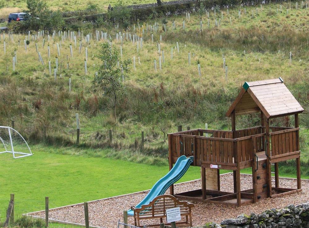 Children’s play area at Brackenrigg House in Naddle, nr Keswick, Cumbria