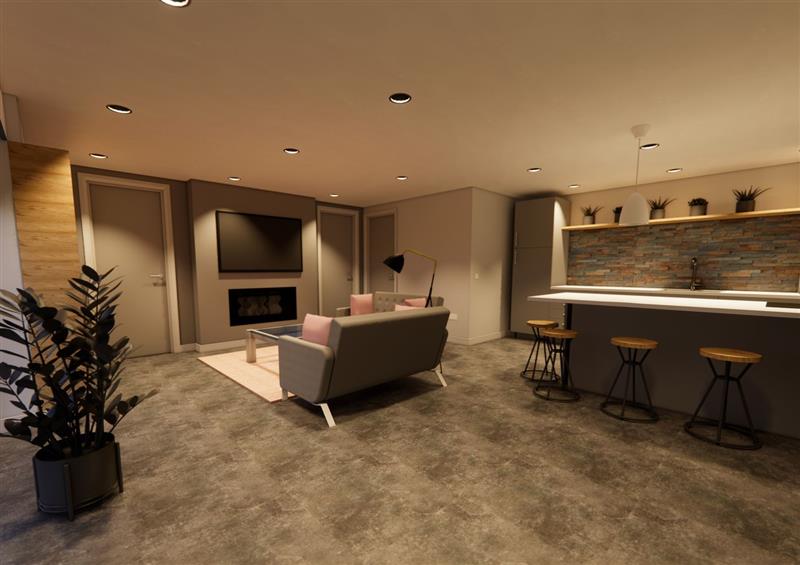 The living room at Brackenwood Cottage, West Kirby