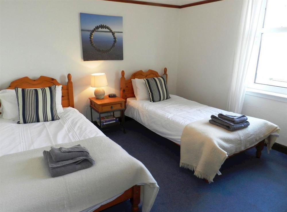 Twin bedroom at Bracklinn in Blackwaterfoot, Isle of Arran, Scotland