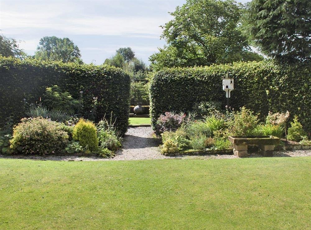 Garden at Bradley Hall in Matlock, Derbyshire., Great Britain
