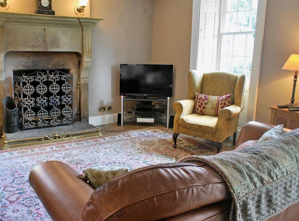 Living room at Bradley Hall in Matlock, Derbyshire., Great Britain