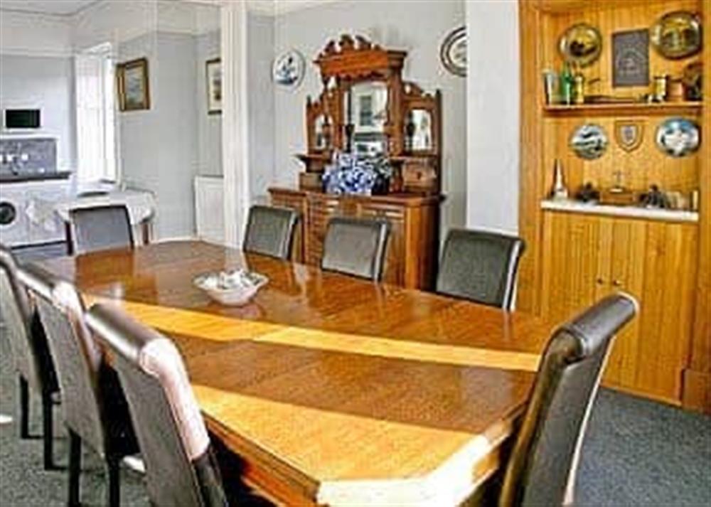 Dining room at Braefield in Portpatrick, Wigtownshire
