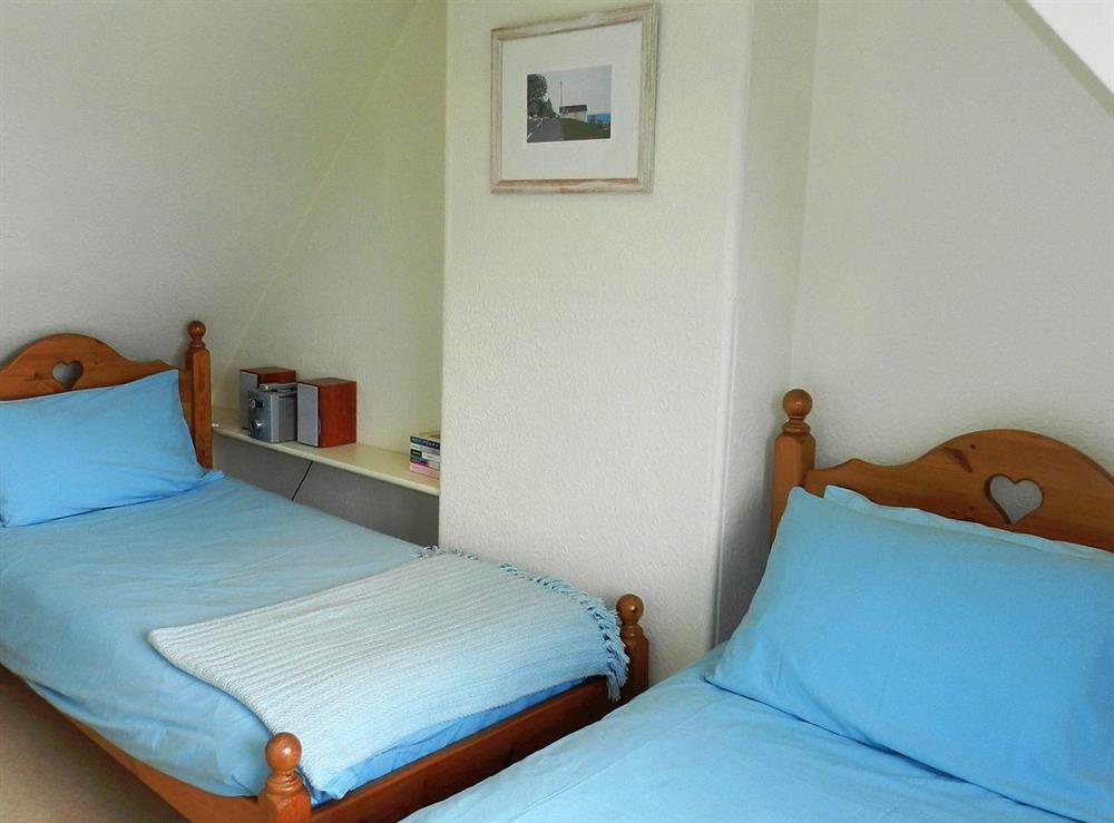 Twin bedroom at Braehead Cottage in Lamlash, Isle of Arran, Scotland