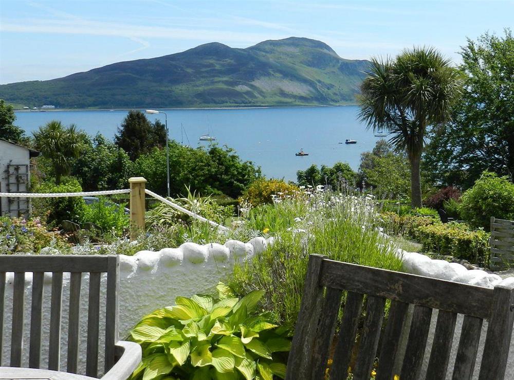 View at Braehead Cottage in Lamlash, Isle of Arran, Scotland