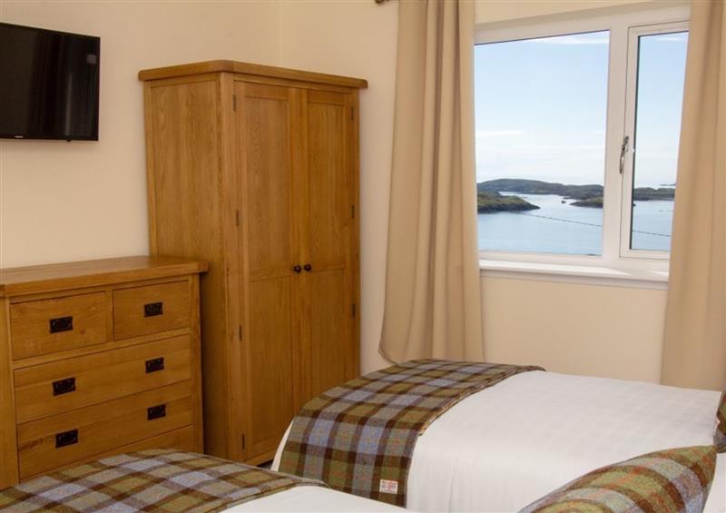 One of the bedrooms at Braemore Cottage, Kyles of Scalpay near Tarbert