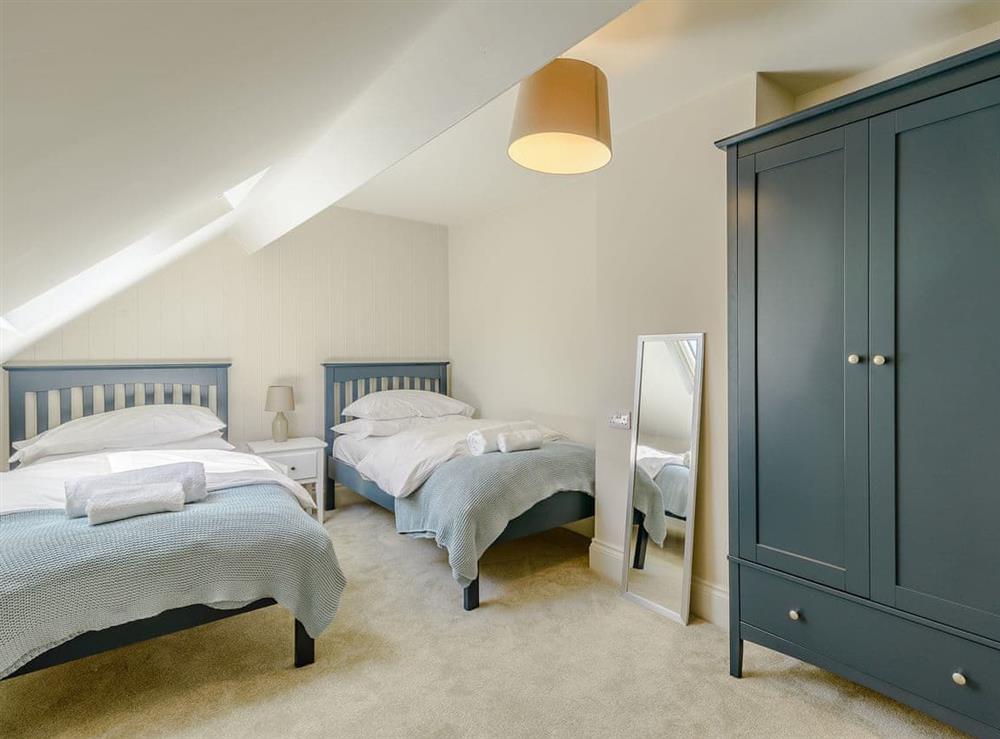 Twin bedroom at Braes in Sleights, North Yorkshire