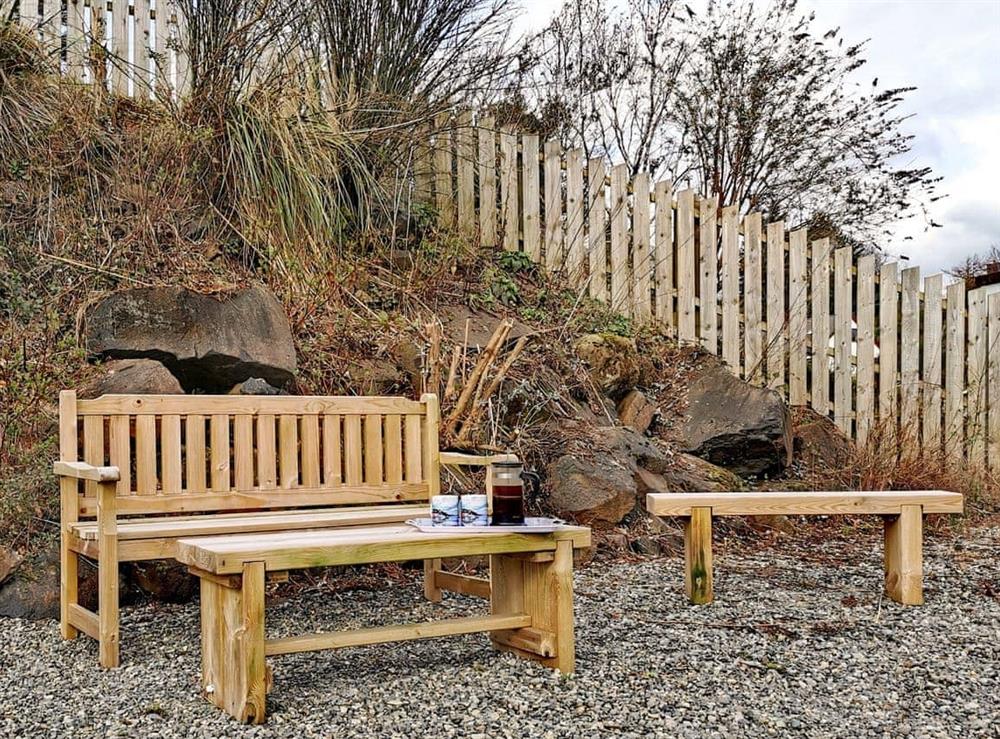 Sitting-out-area at Braeside House in Isle of Mull, Scotland
