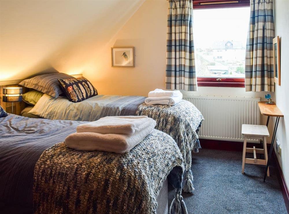 Twin bedroom at Braeside House in Isle of Mull, Scotland