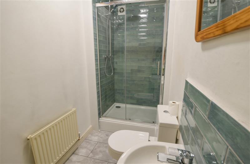 This is the bathroom at Braeside, Lyme Regis