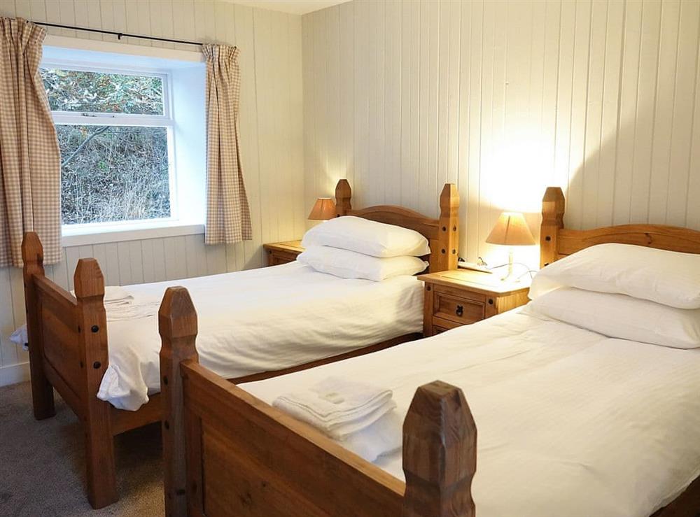 Twin bedroom at Brahan Cottages- Seaforth Cottage in Brahan, near Dingwall, Ross-Shire
