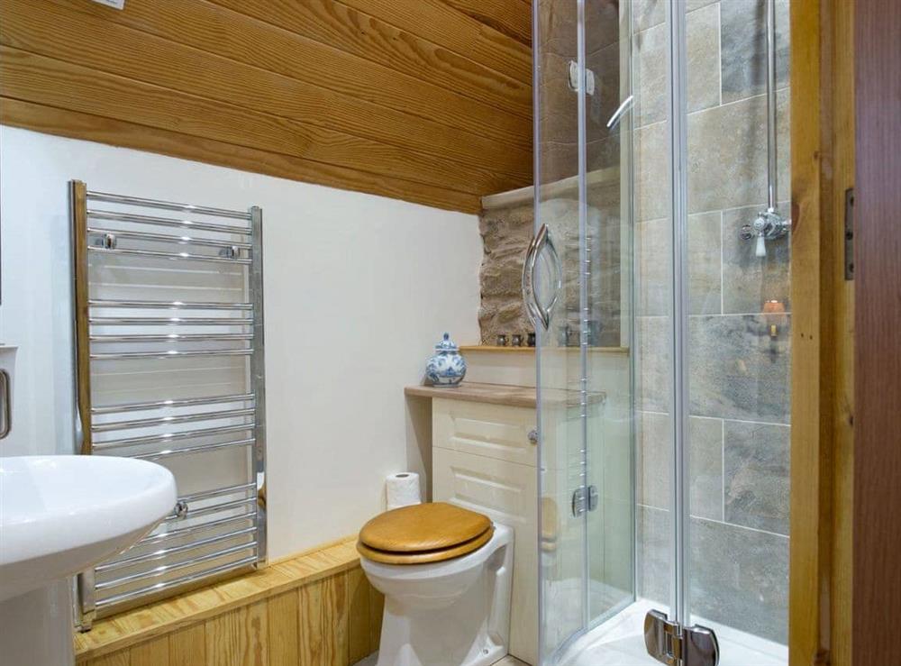 En-suite shower room at Braidwood Castle, 