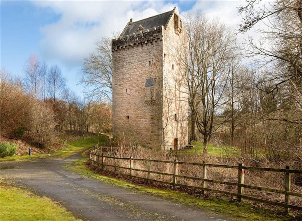 Spectacular historic medieval Scottish castle at Braidwood Castle,