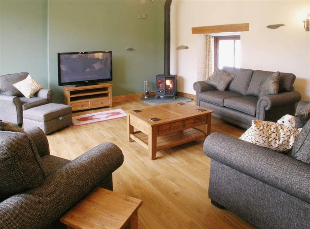 Open plan living/dining room/kitchen (photo 2) at Bram Cragg Barn in St. Johns-in-the-Vale, Keswick, Cumbria