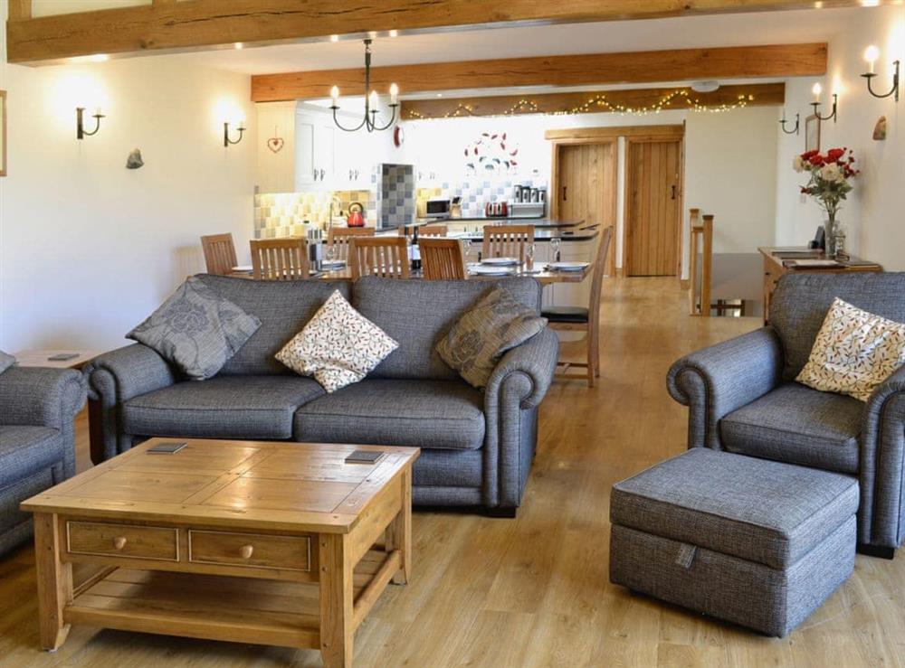 Open plan living/dining room/kitchen (photo 3) at Bram Cragg Barn in St. Johns-in-the-Vale, Keswick, Cumbria