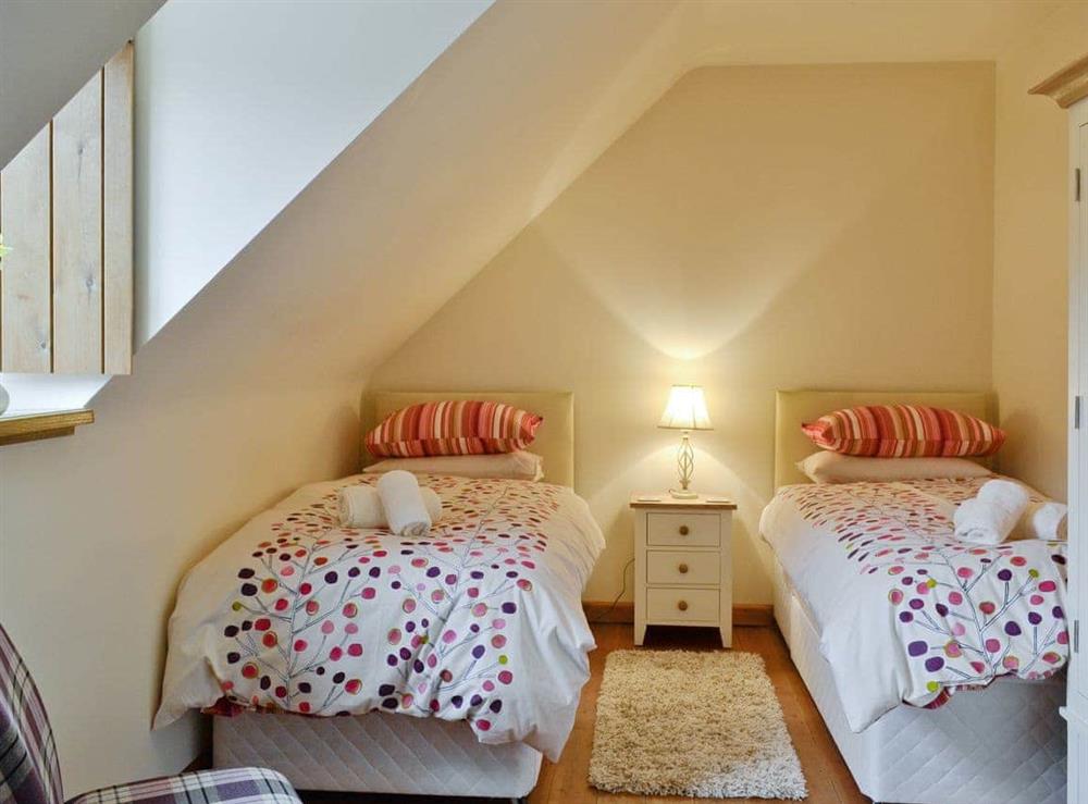 Comfortable twin bedroom at Bramble Cottage, 