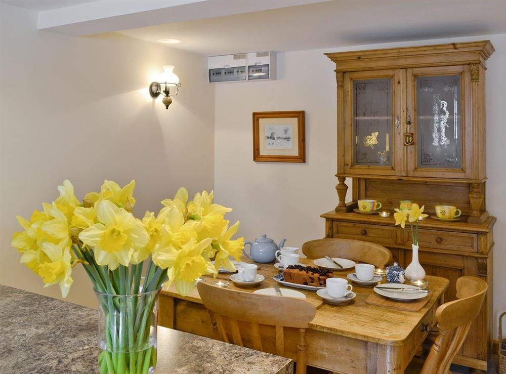 Convenient dining area in kitchen at Honey Cottage, 