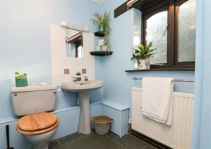 The bathroom at Bramble Cottage, Bratton Clovelly near Bridestowe