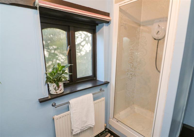 This is the bathroom at Bramble Cottage, Bratton Clovelly near Bridestowe