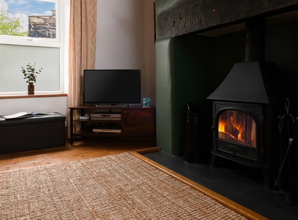 Living area at Bramble Cottage in Dolwyddelan, Gwynedd