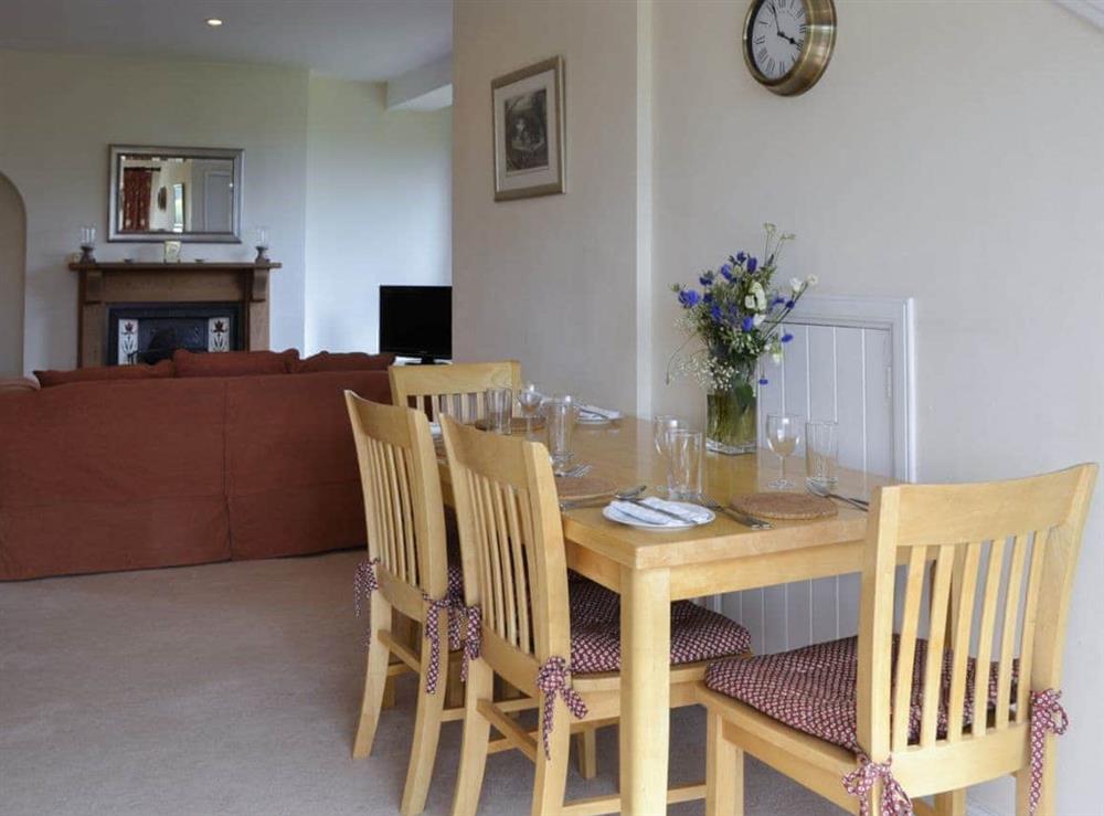Lovely dining area at Bramble Cottage in Meigle, Perthshire